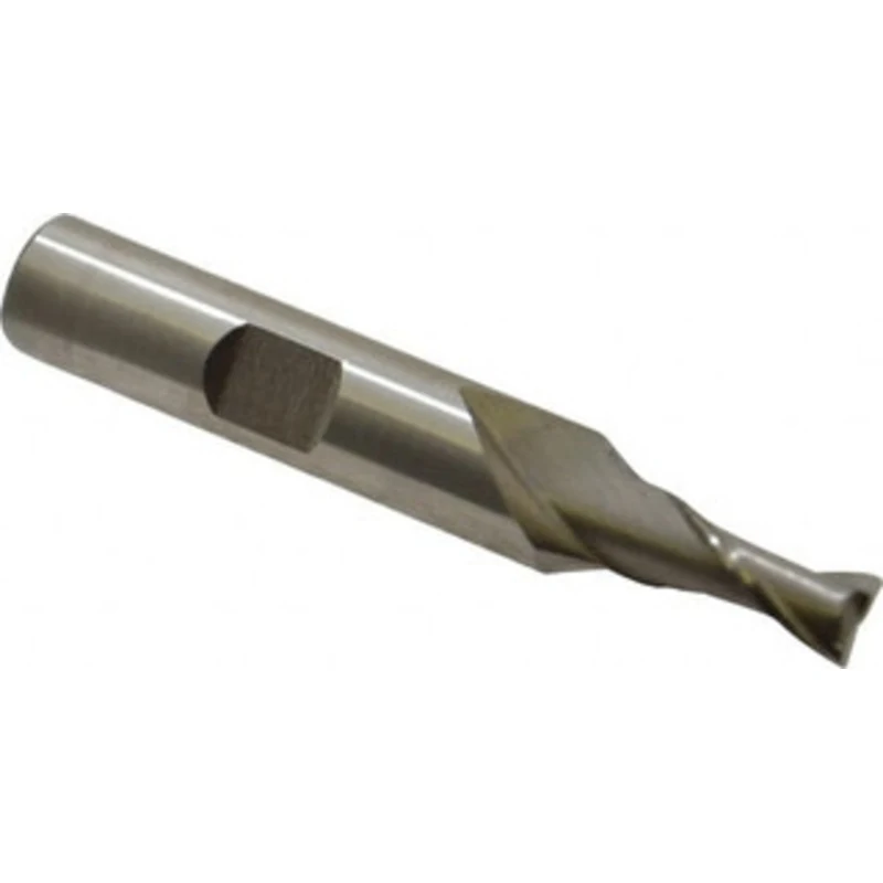 Value Collection 6mm, 1/2 LOC, 3/8 Shank Diam, 2-5/16 OAL, 2 Flute, High Speed Steel Square End Mill Single End, Unco...